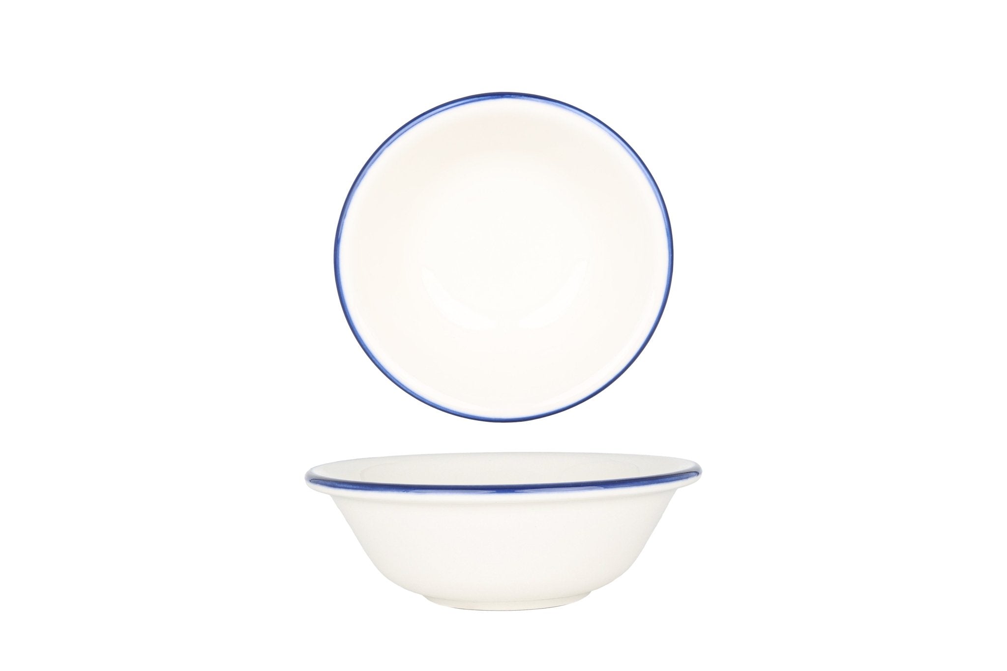 Bonna Kommetje - Linea Blue - Porselein - 16 cm (400cc) - set van 6