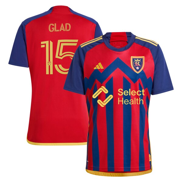 Justen Glad Real Salt Lake adidas 2024 Peak Utah Replica Player Jersey – Red