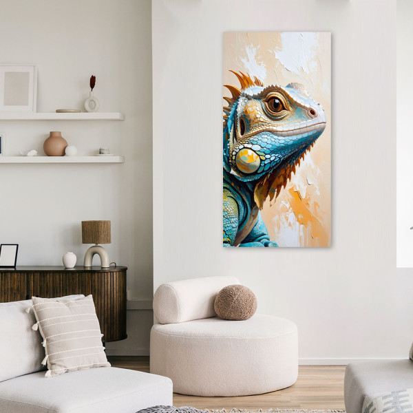 Feeby Obraz nowoczesny do salonu biura kuchni, Jaszczurka Gady Natura 40x80