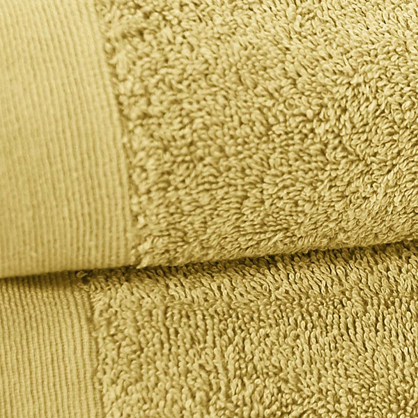Lot de 2 serviettes de toilette 500 g/m² Miel 50x90 cm STUDIO