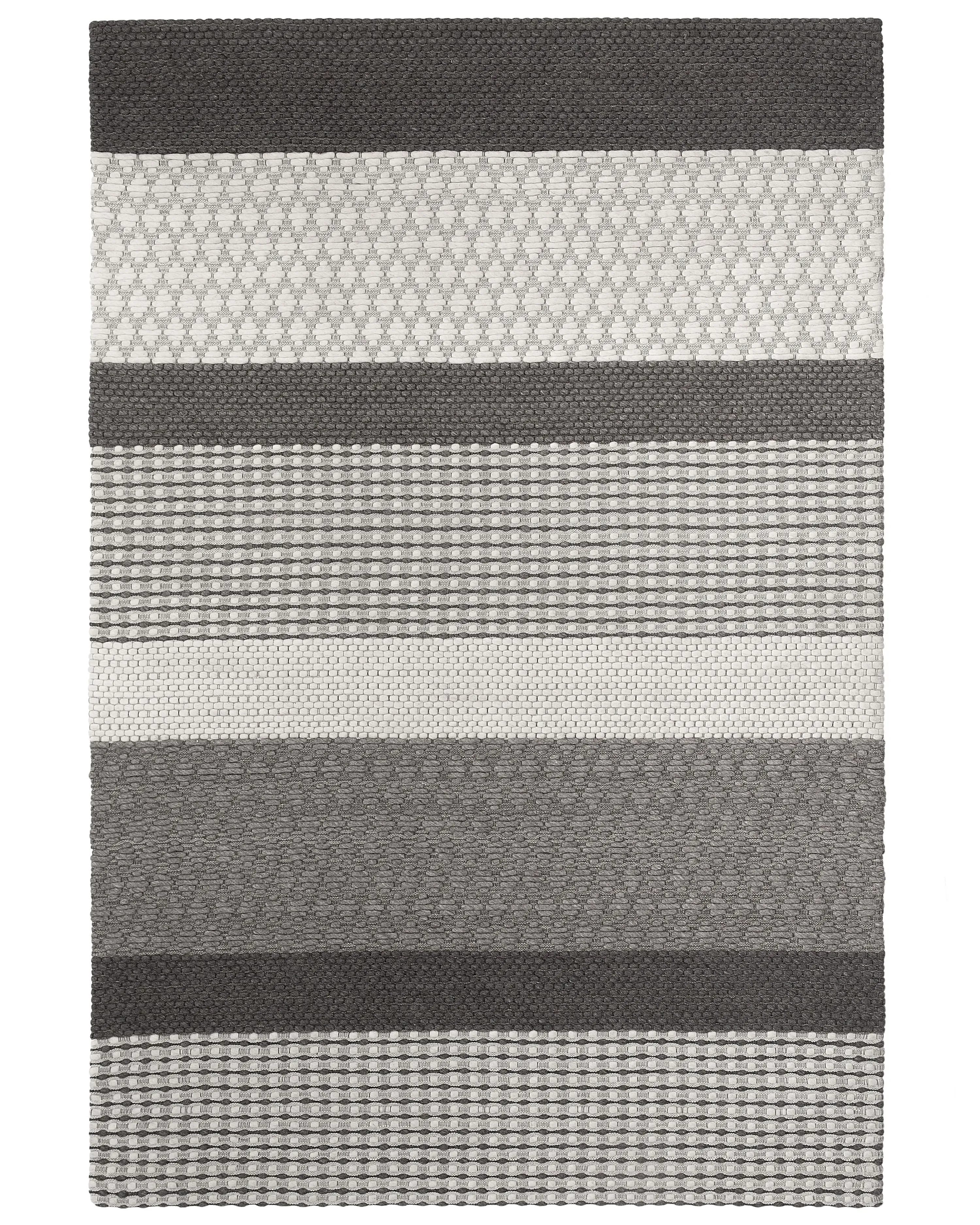 Rug AKKAYA Grey 140 x 200 cm Wool
