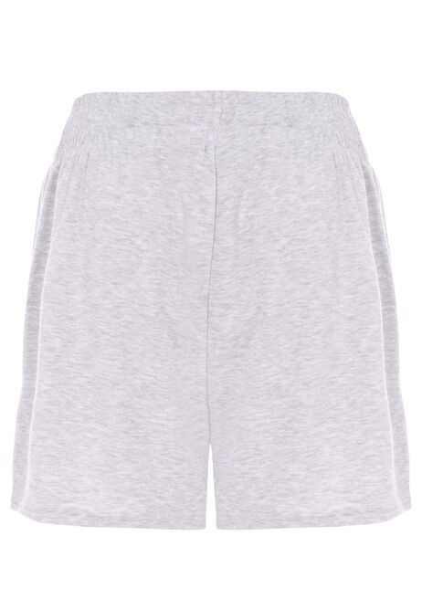 Womens Grey Loopback Sweat Shorts