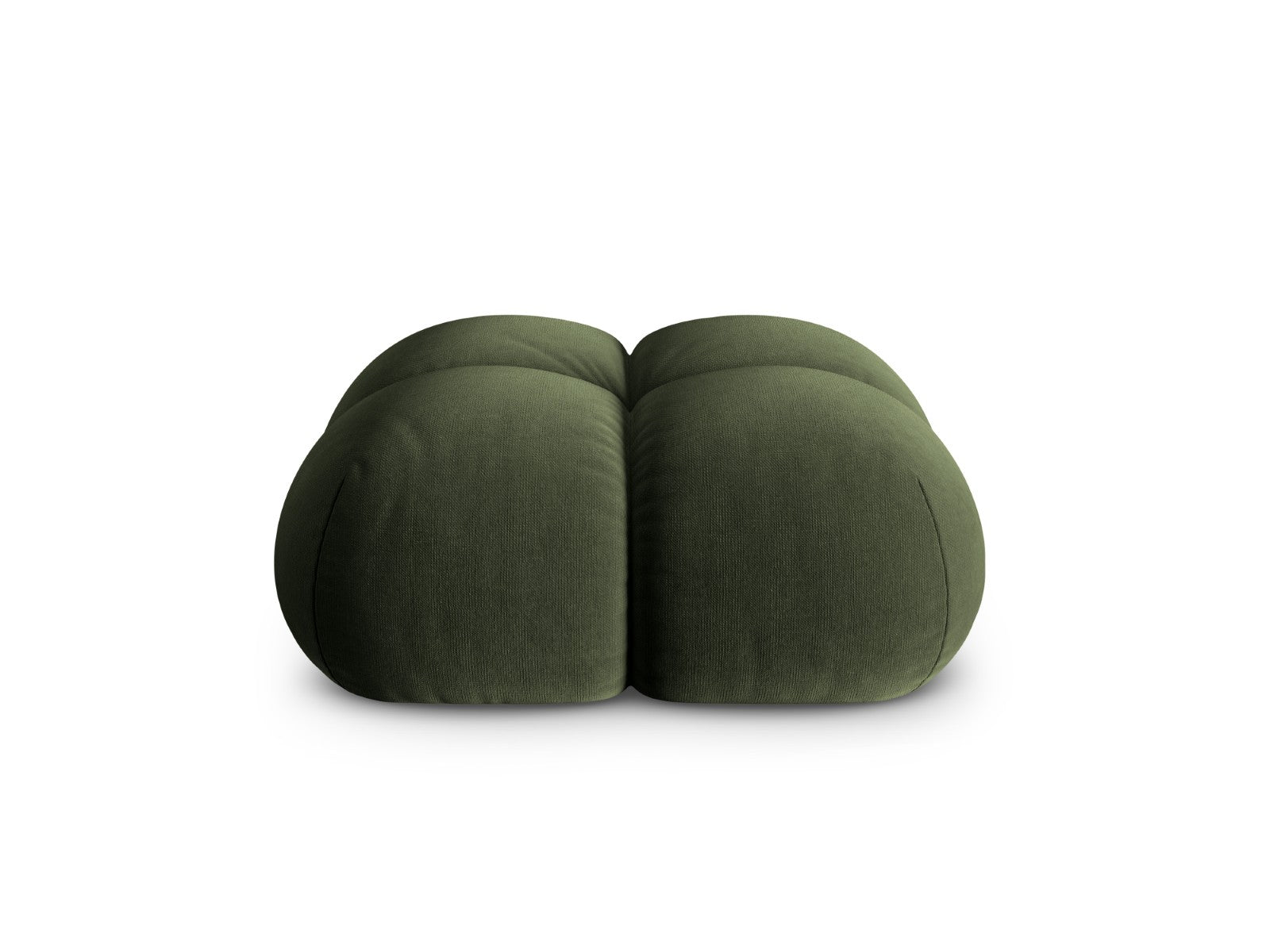 Cosmopolitan Design Poef Loretto flueel groente - 90x90x40cm
