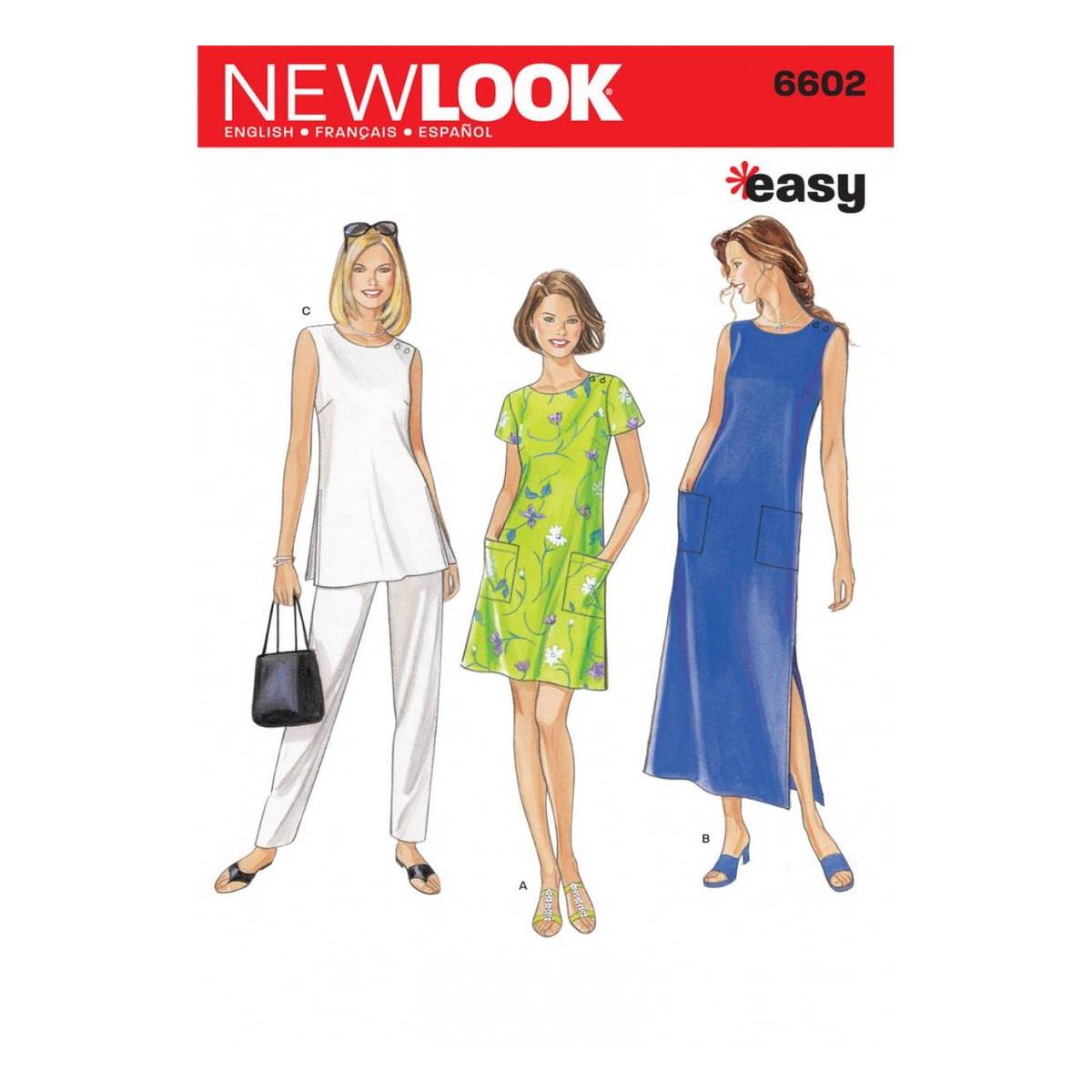 New Look Women's Dress and Trousers Sewing Pattern 6602