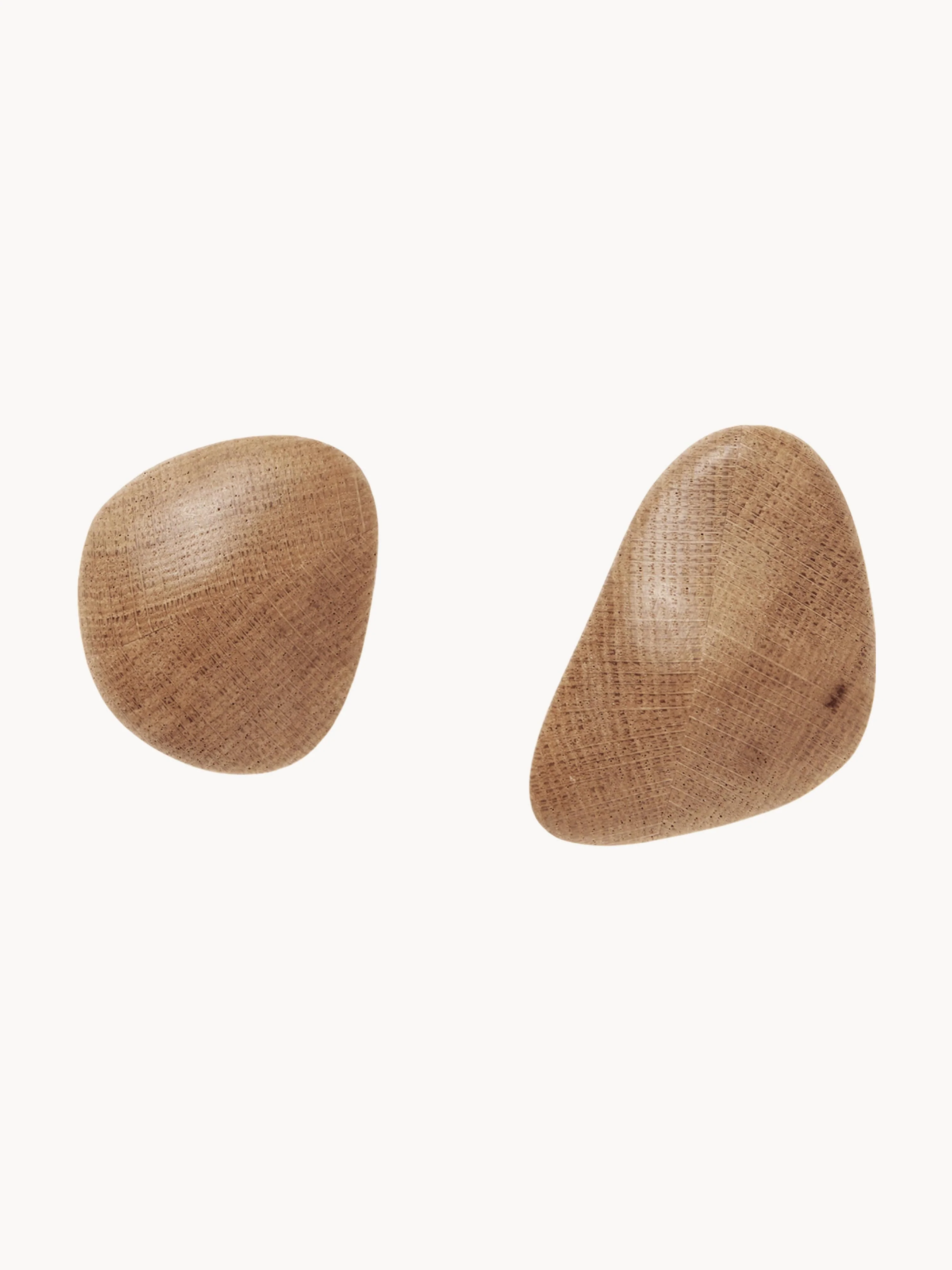 Wandhaken Cairn aus Eichenholz, 2er-Set