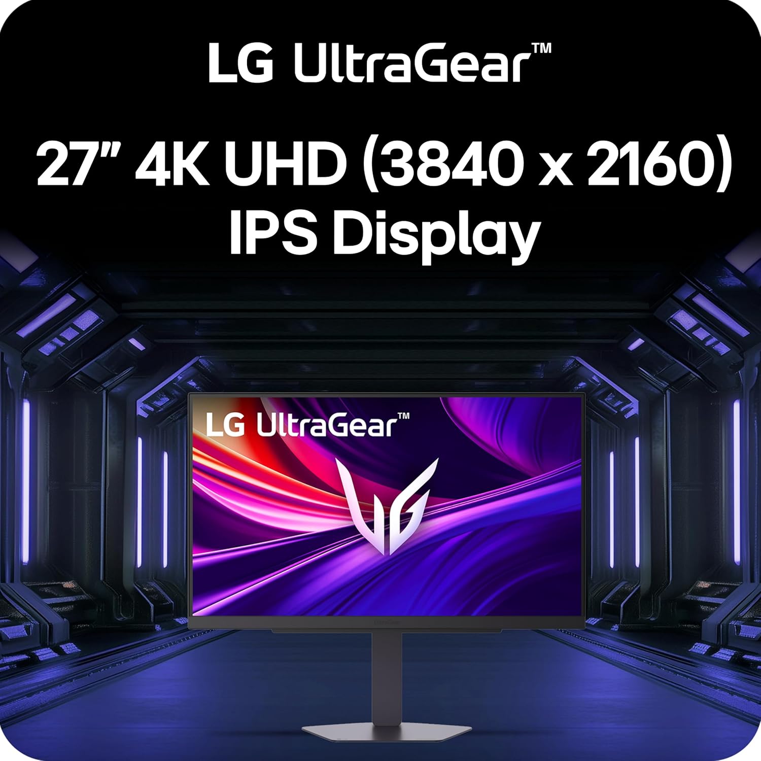 LG 27G810A-B 27-inch Ultragear 4K UHD (3840 x 2160) IPS Gaming Monitor  Dual Mode UHD 180Hz or FHD 360Hz  1ms  NVIDIA G-Sync  AMD FreeSync Premium  VESA DisplayHDR 400  HDMI 2.1  Black