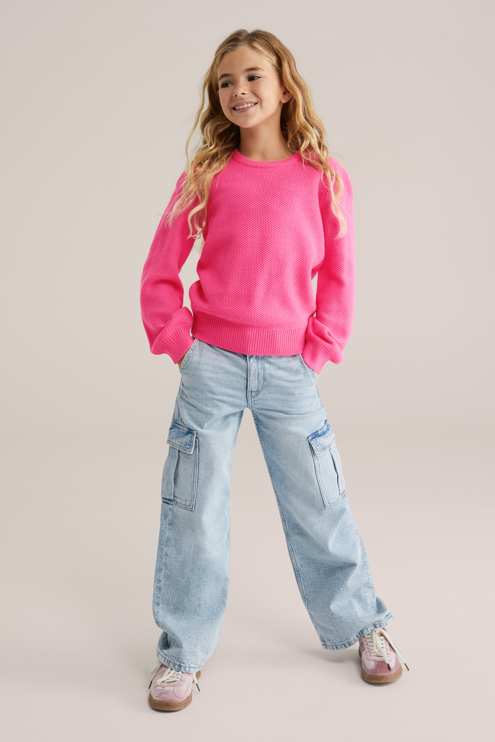Meisjes gebreide trui