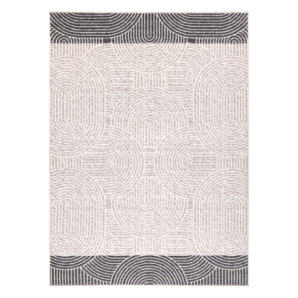 Dywan wełniany ANGEL 7901 / 52022 Geometryczny beż / szary 80x150 cm