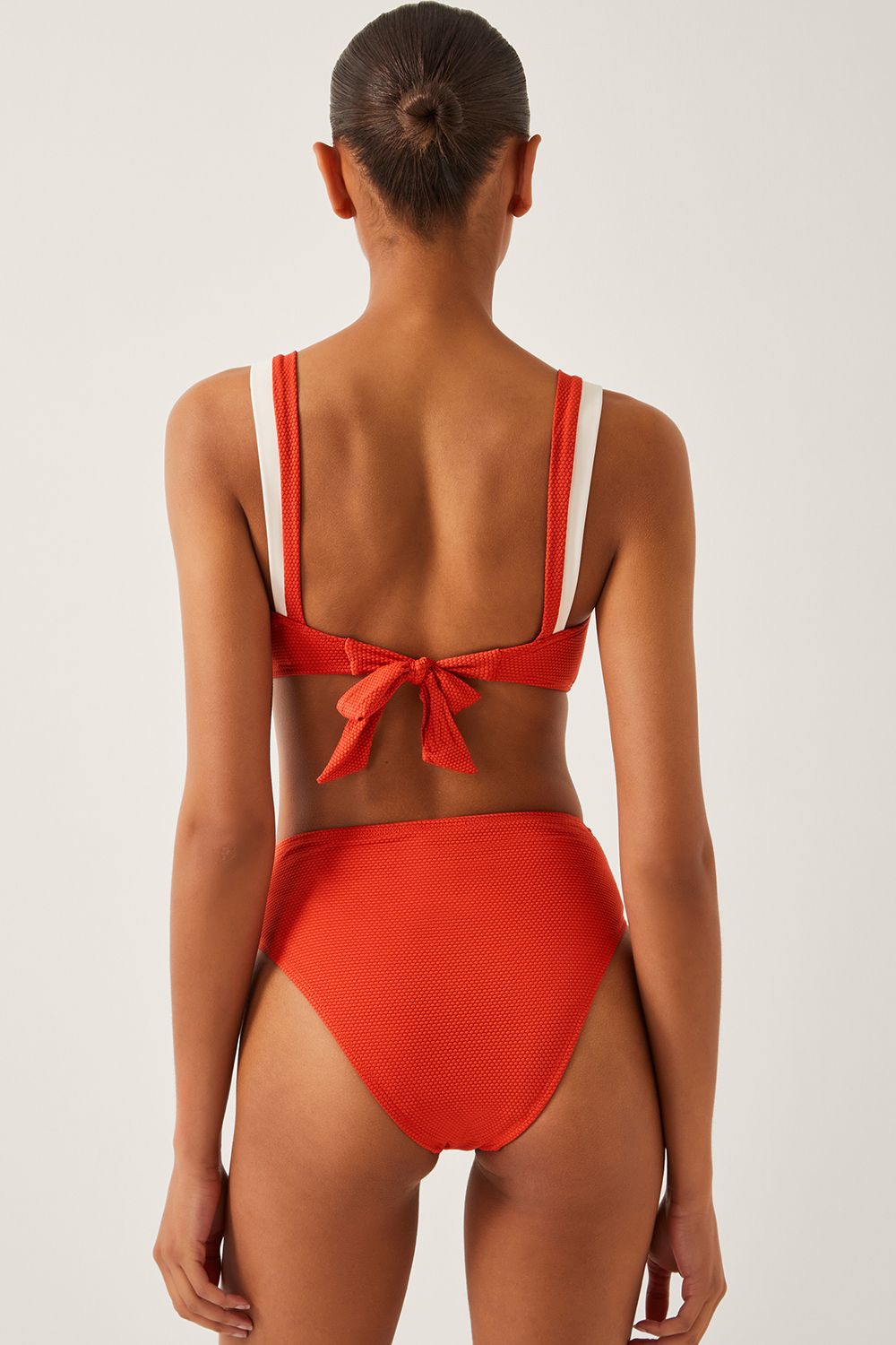 Monsoon Sabrina Two Tone Bikini Top Orange