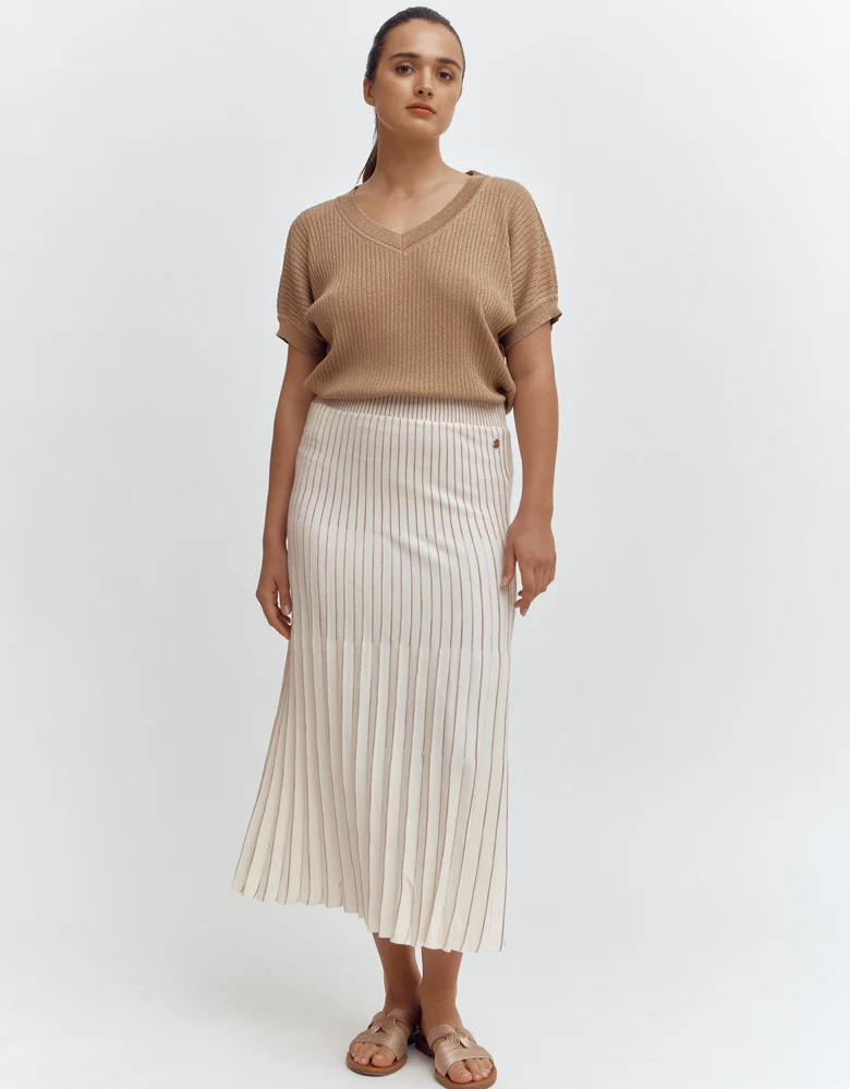 Jupe maille plissée IREELLE/87162/771