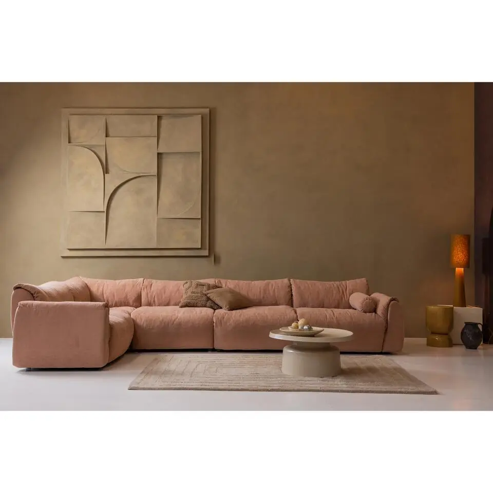 WOOOD Hekla Bijzettafel - Metaal - Oranje - 47x32x32