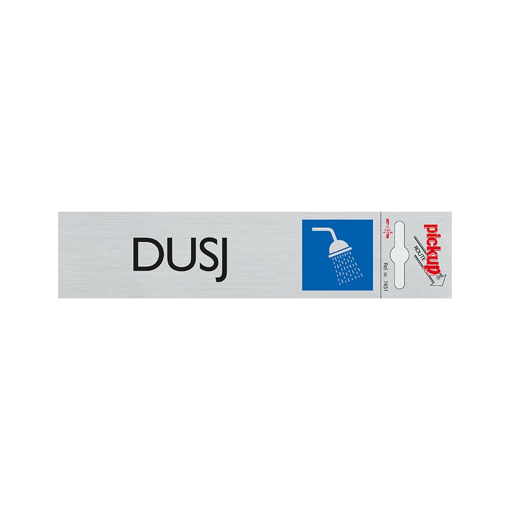 SKILT PICKUP DUSJ ALU 165 X 44 MM
