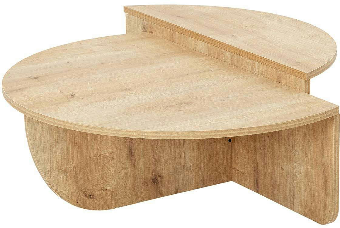 SET - Table basse en aggloméré podium sapin