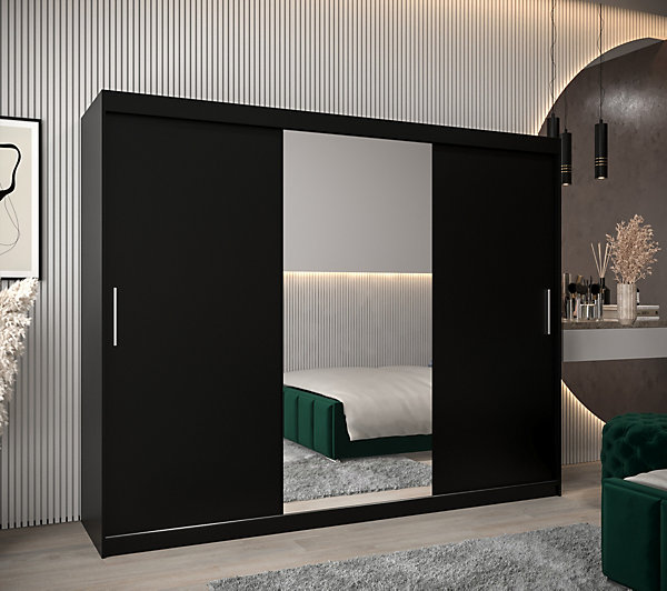 Armoire TOKYO 1 à portes coulissantes H. 200 x L. 250 x P. 62, 3 portes