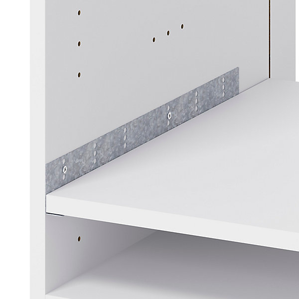 Caisson bas de cuisine pour four Caraway GoodHome blanc H. 72 cm x L. 60 cm