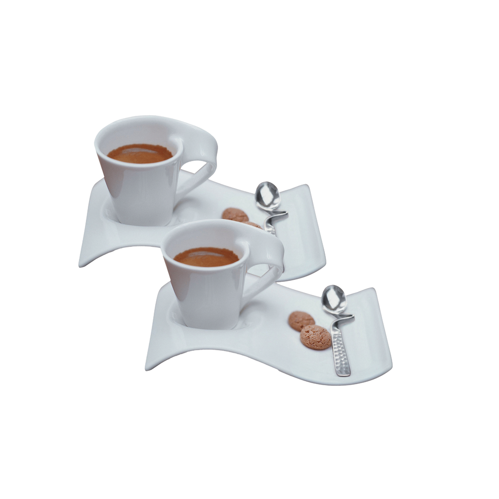 NewWave Espresso set - White, Premium Porcelain