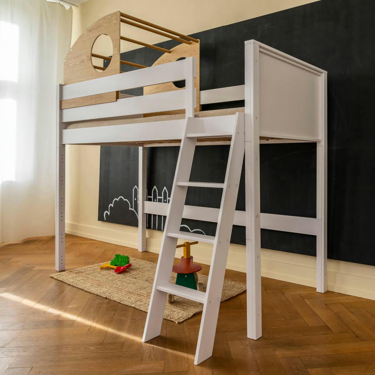 KASVA - Lit mezzanine-cabine coulissante