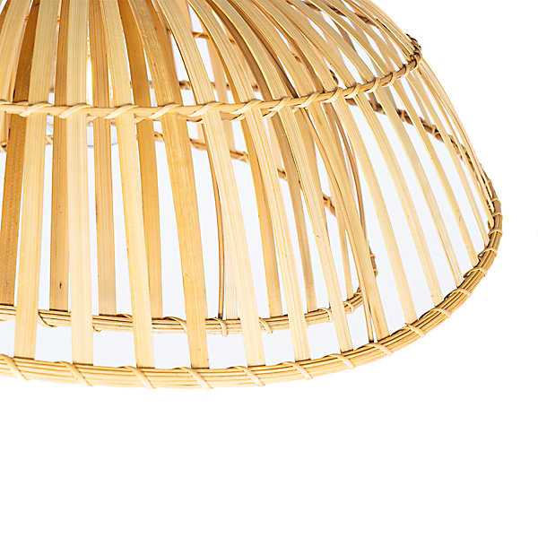 Lampe d'arche orientale noire avec bambou naturel - Pua