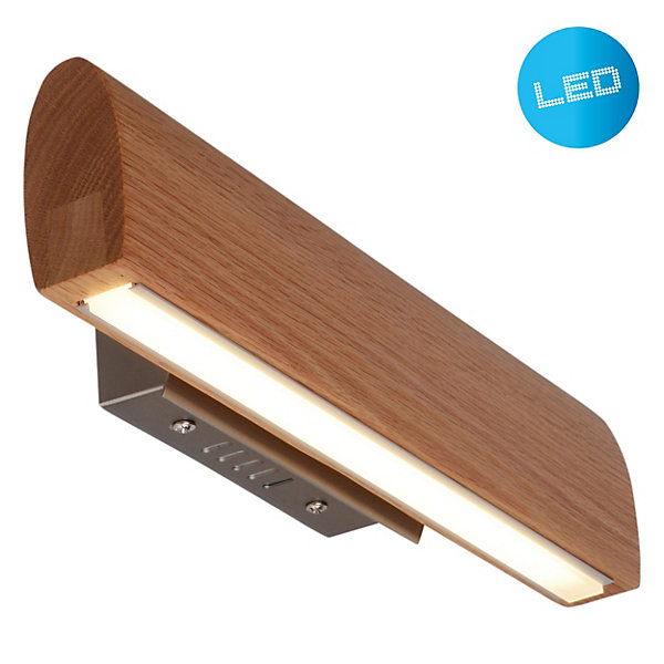 Applique LED 'RONDO' L:35cm 11 W brun