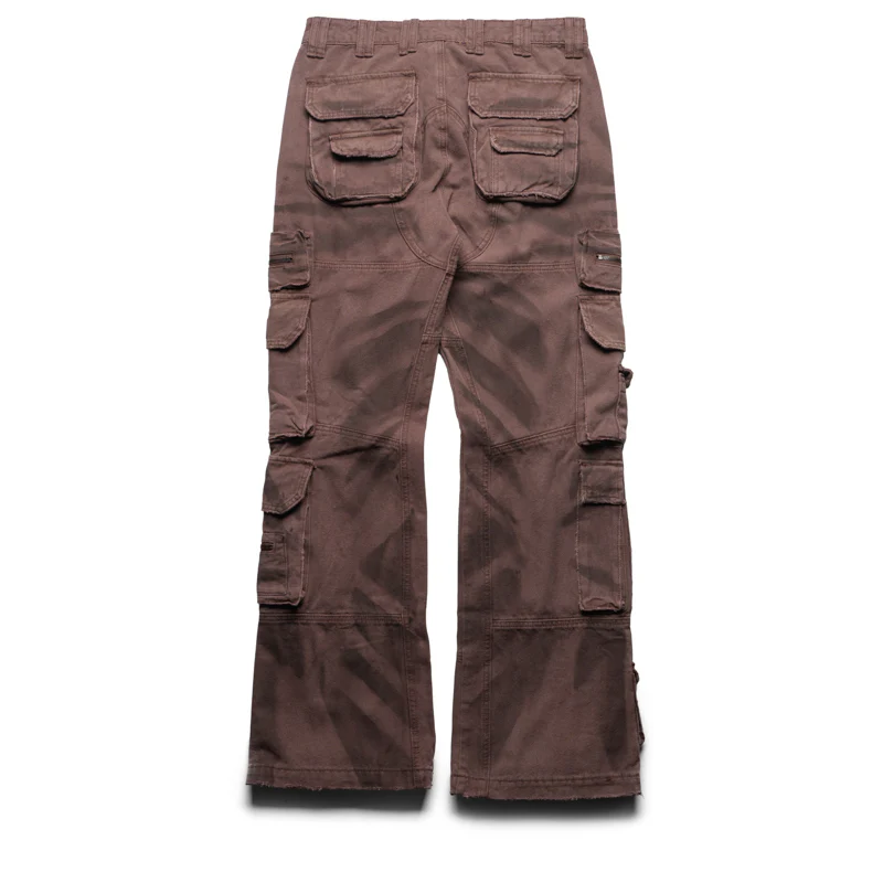Godspeed New York Skidrow Flared Cargo Pants - Clay