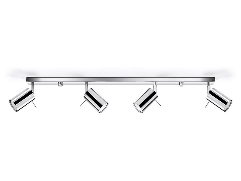 Spot Ring 4-punktowy 80 cm stalowy srebrny