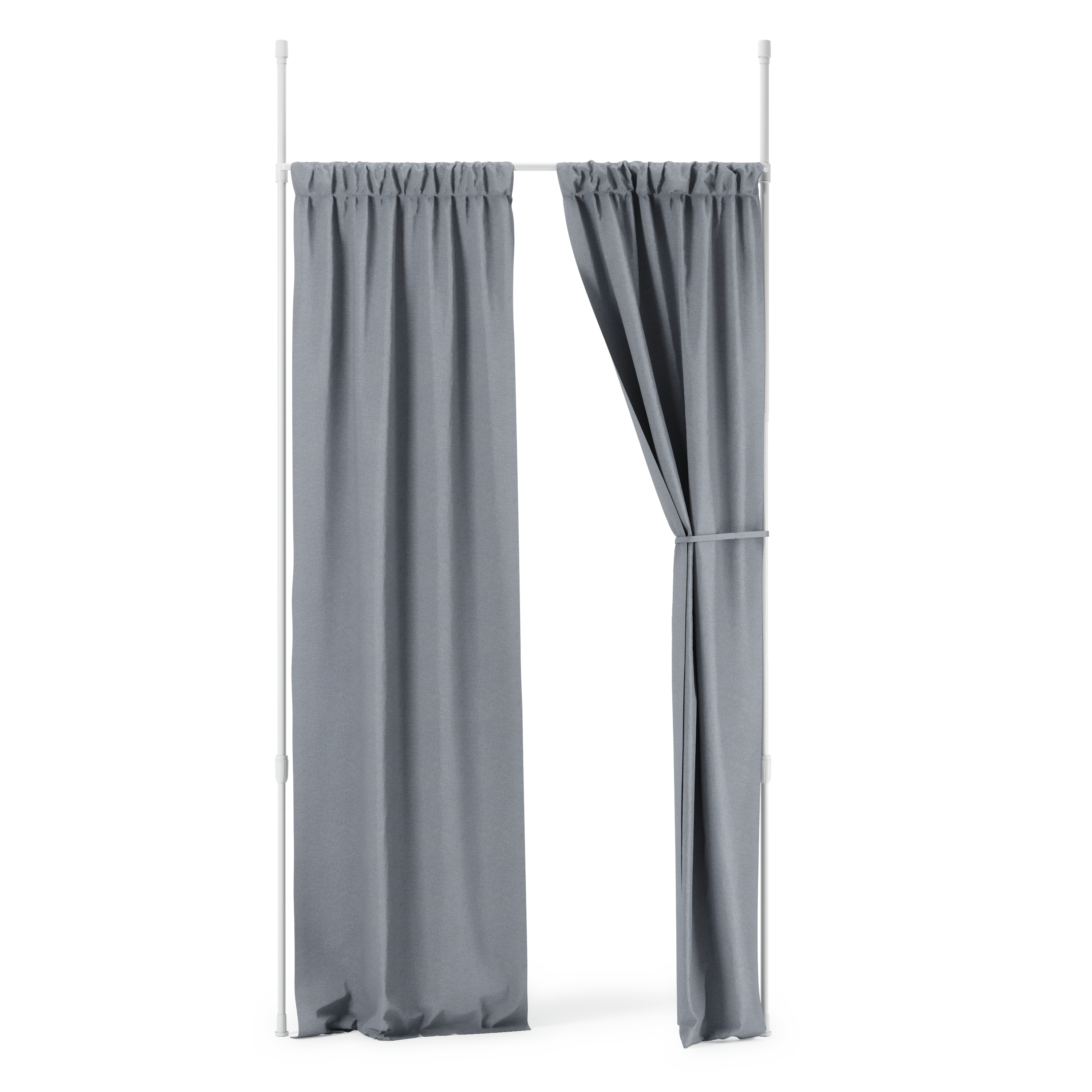 Umbra uitschuifbare gordijnroede en kamerscherm Anywhere - 316 x 7 x 175 cm - Wit