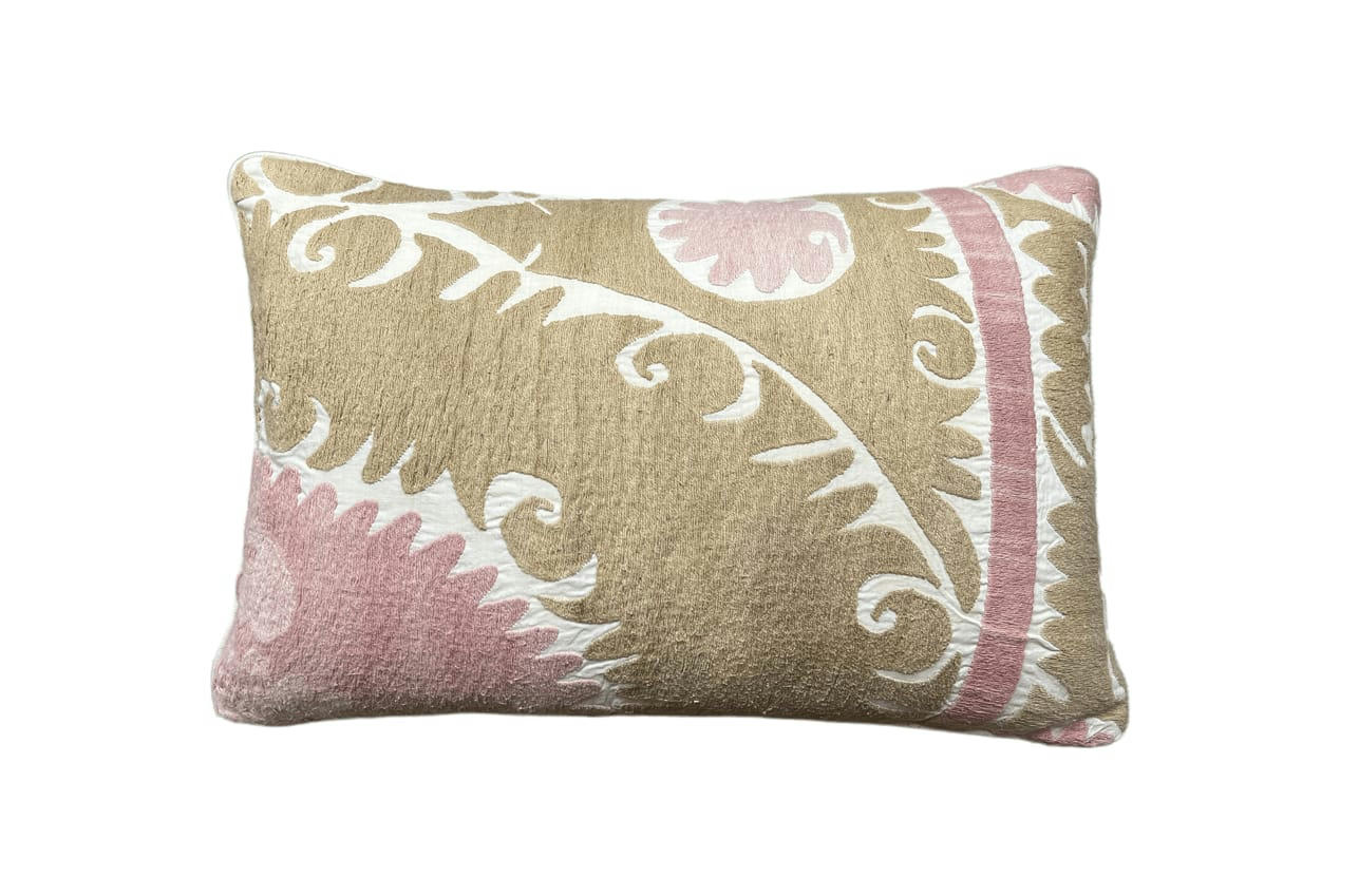 - Housse de coussin vintage  40x60 rose