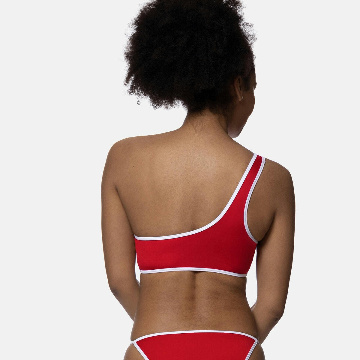 Haut de maillot de bain asymétrique