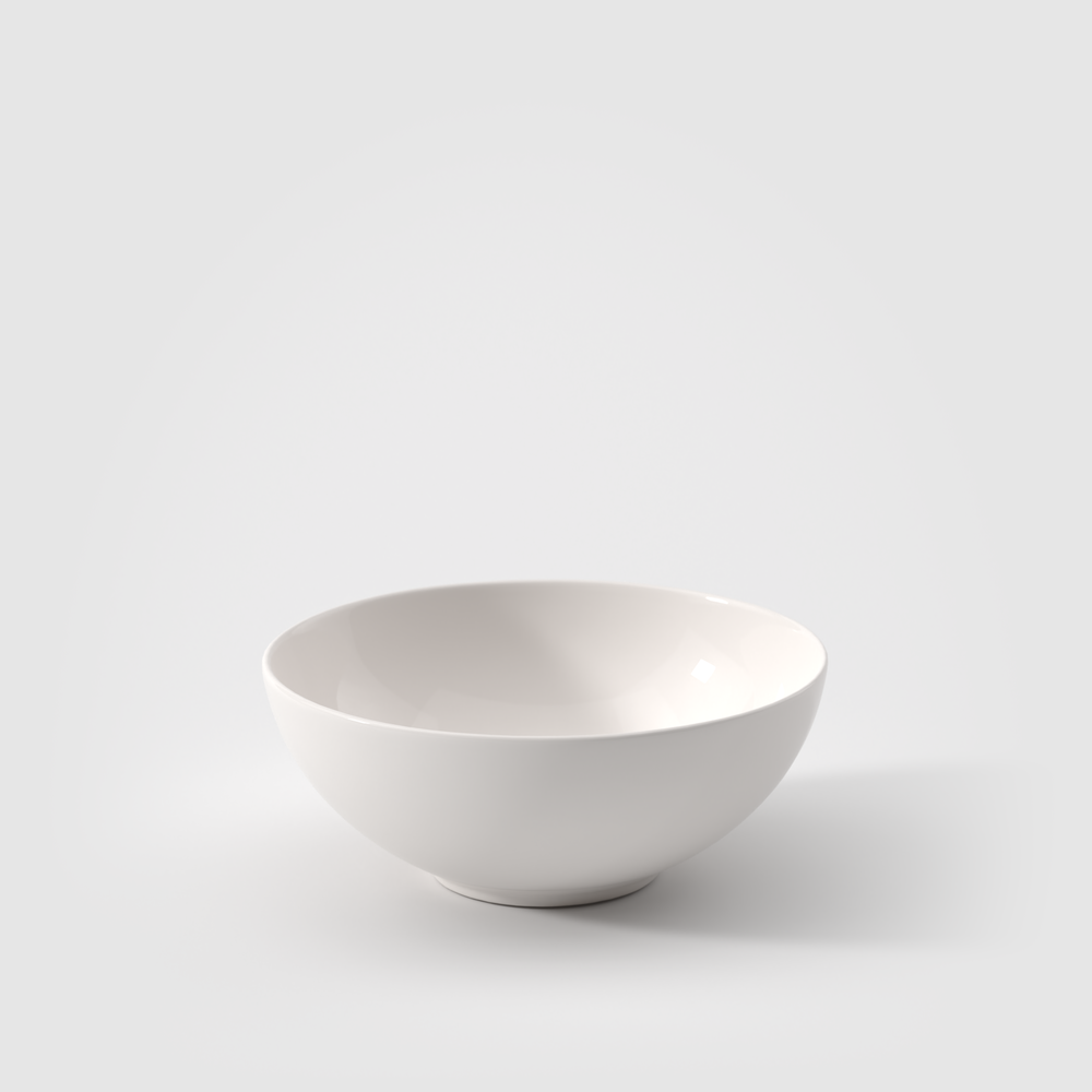 For Me Appetizer/ Dessert Bowl - White, 6.8 oz, Premium Porcelain
