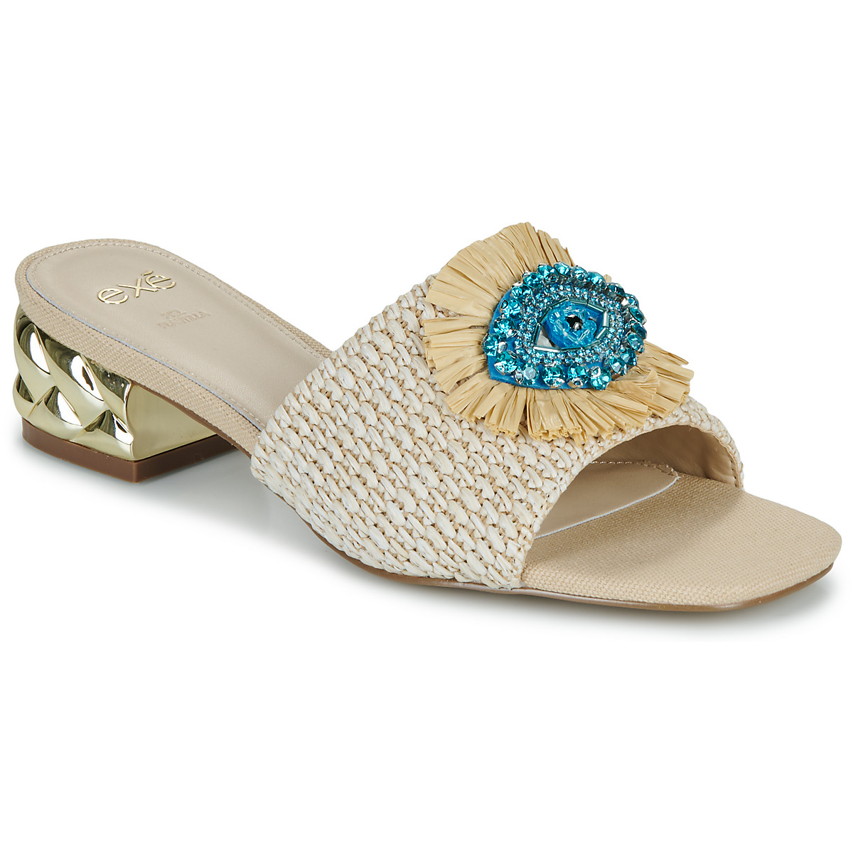 Exé Shoes - KATY-424-RAFFIA-BEIGE - Beige