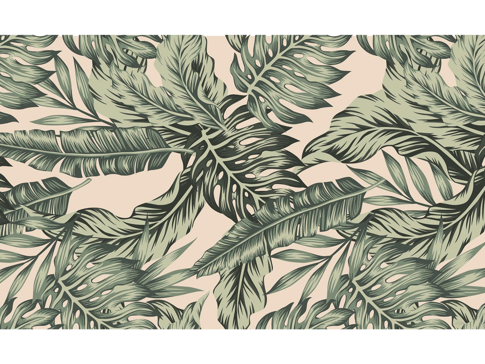 - Tapis vinyle palmeraie XXL 100x160cm