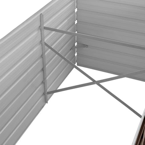 NNEVL Garden Raised Bed Brown 240x80x45 cm Galvanised Steel