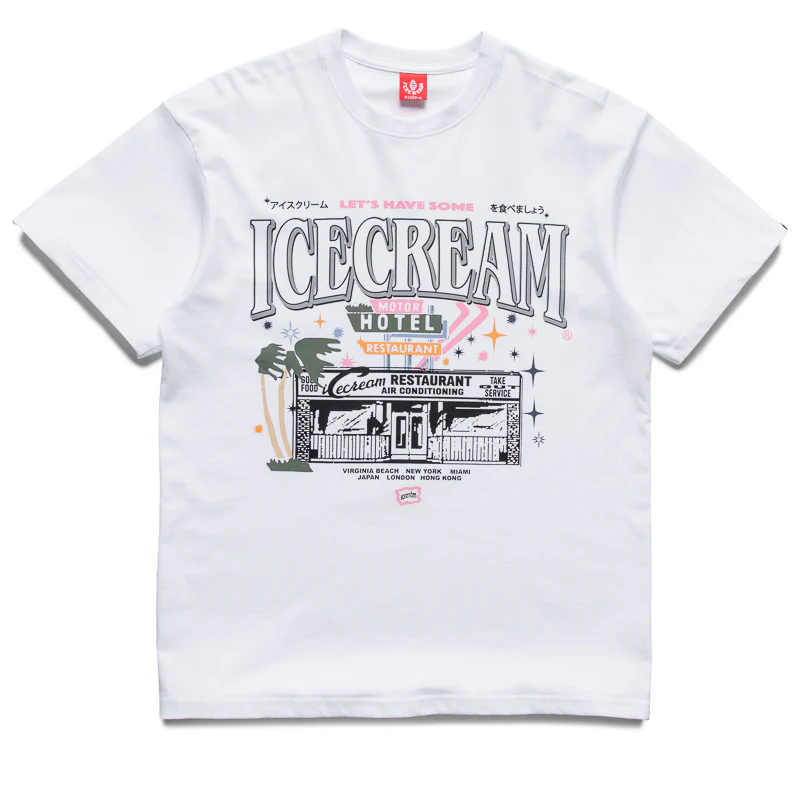Ice Cream Store Front Tee - White
