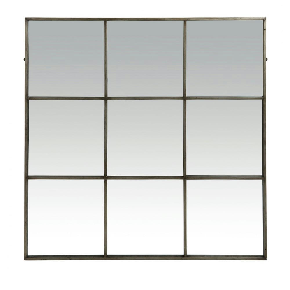 PALACE - Miroir verrière en métal 118x118cm