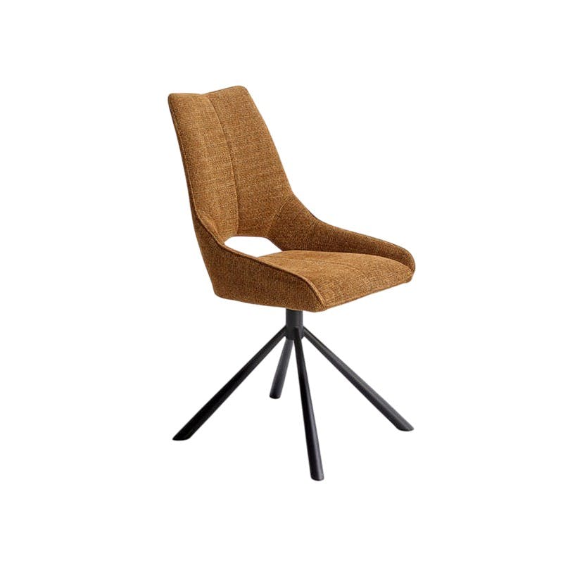 Chaise contemporaine pivotante rouille (lot de 2) LIGURIE