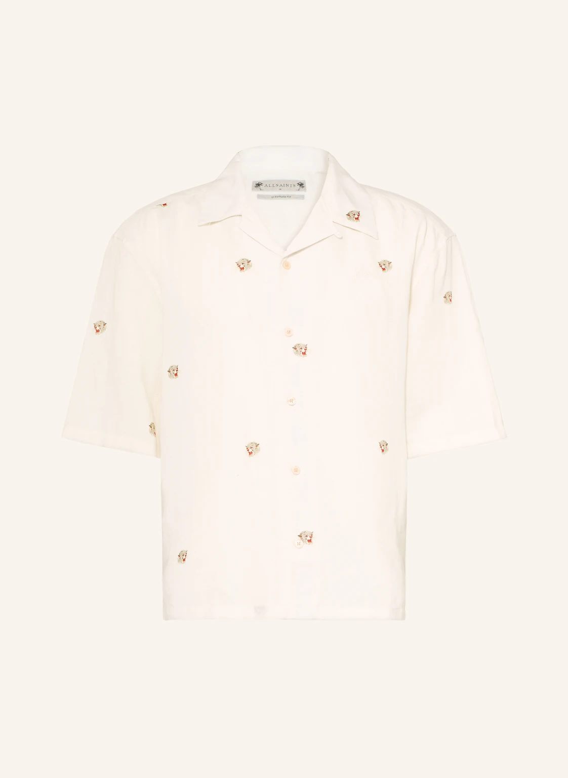 ALLSAINTS Resorthemd FELINE Oversize Fit mit Leinen