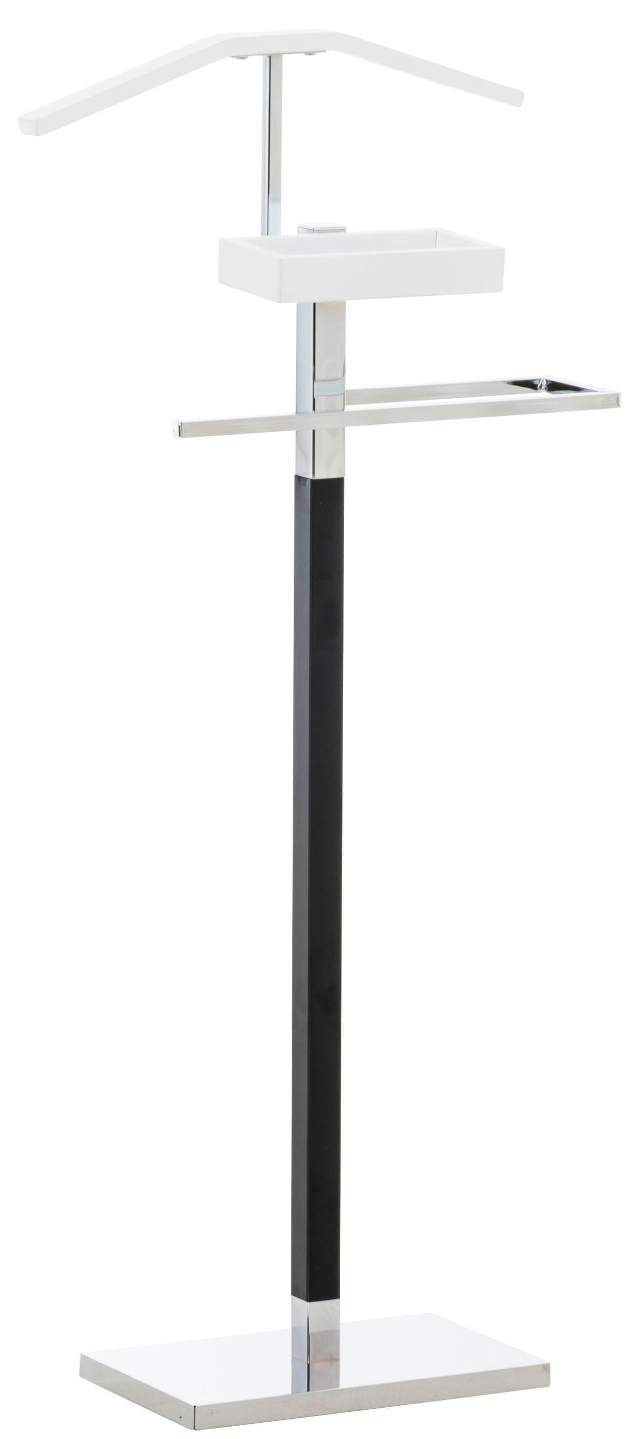 BRAY - Valet de chambre avec cintre en métal Blanc