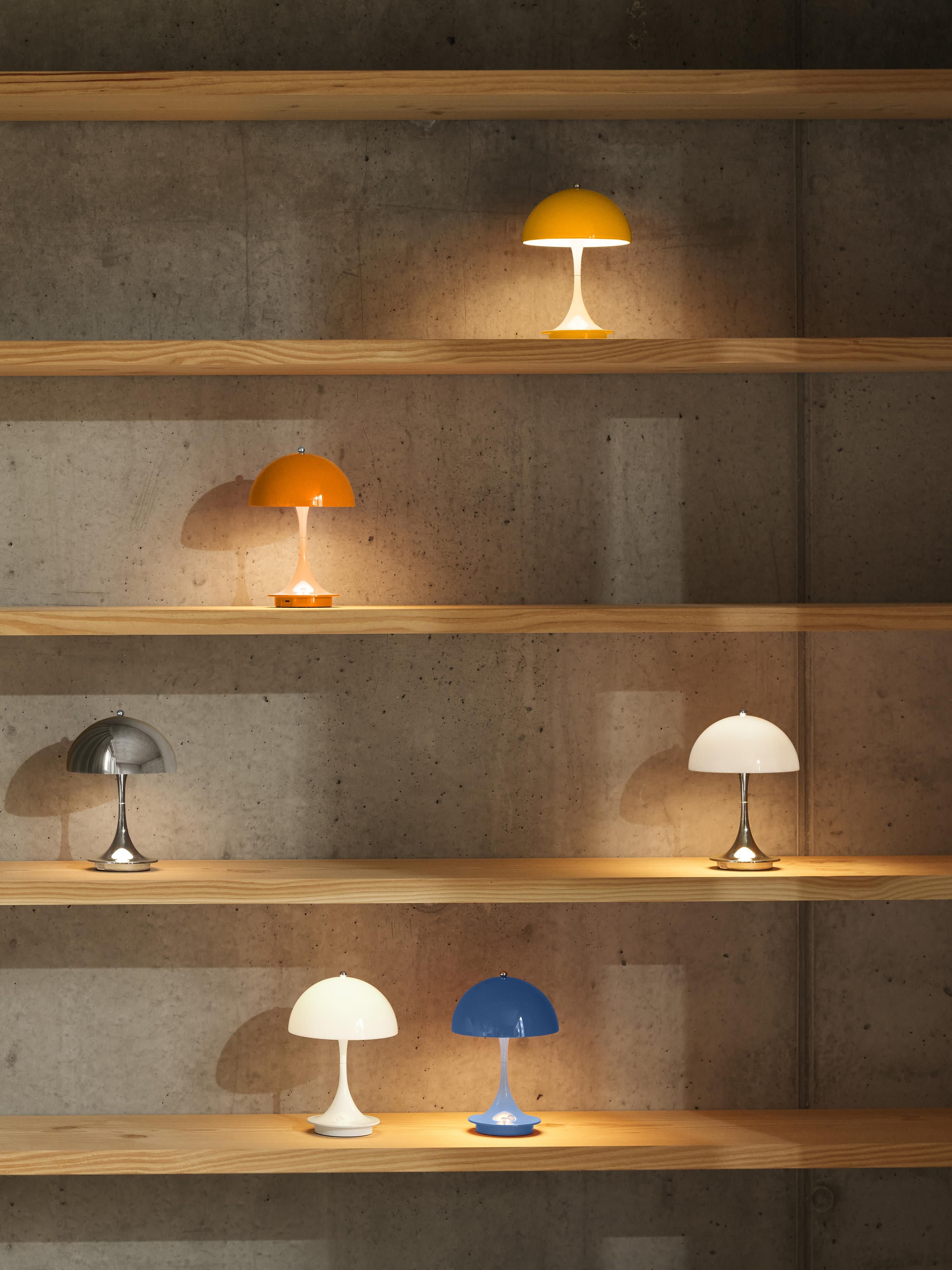 Mobile dimmbare LED-Tischlampe Panthella 160, Design Verner Panton
