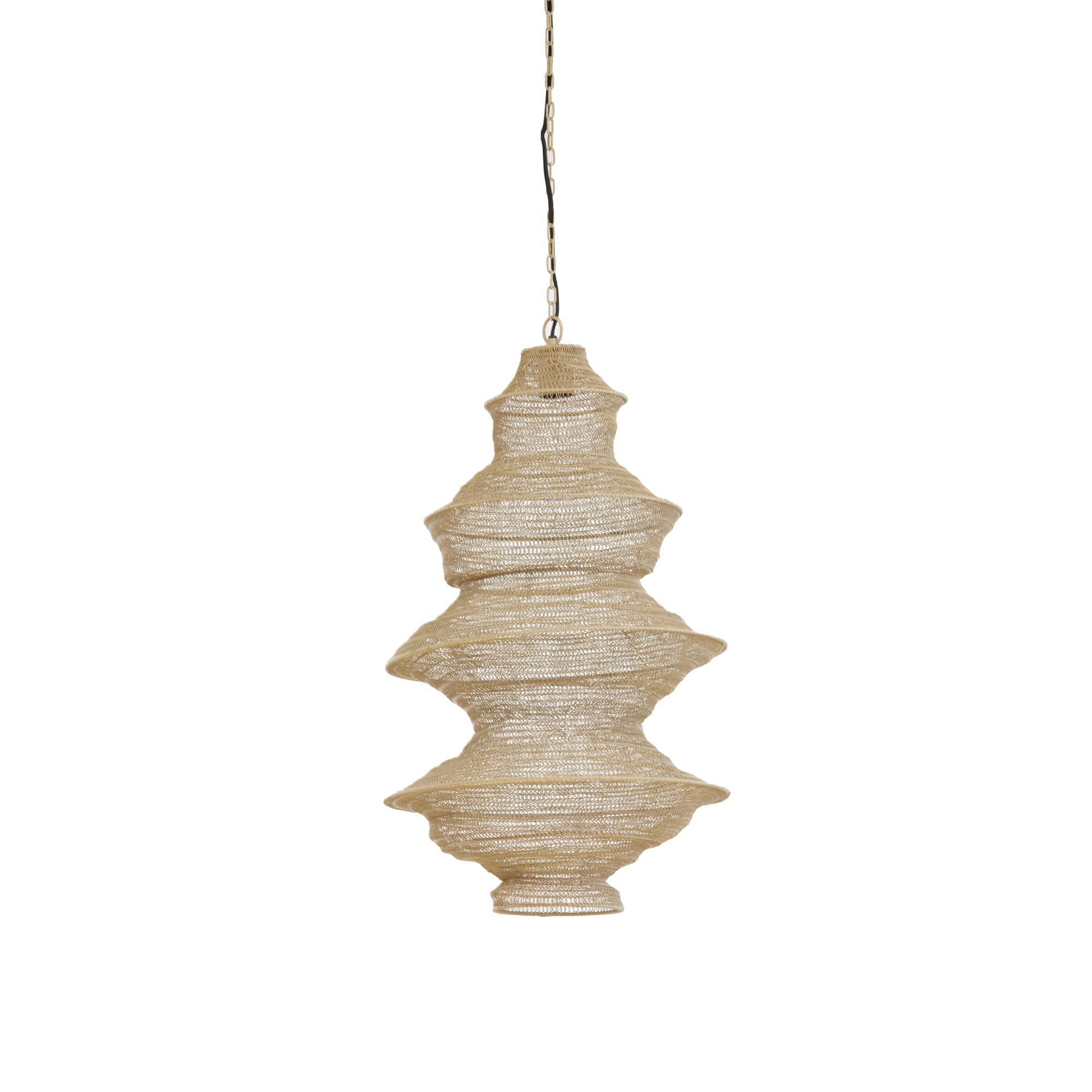 Light & Living hanglamp Nakisha - bruin - Ø40cm