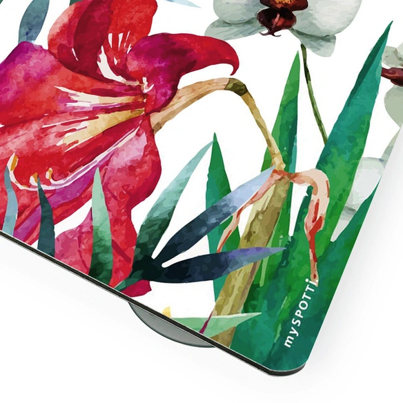 Mini-Spritzschutz »Hokulani«, Aluverbund, Blätter