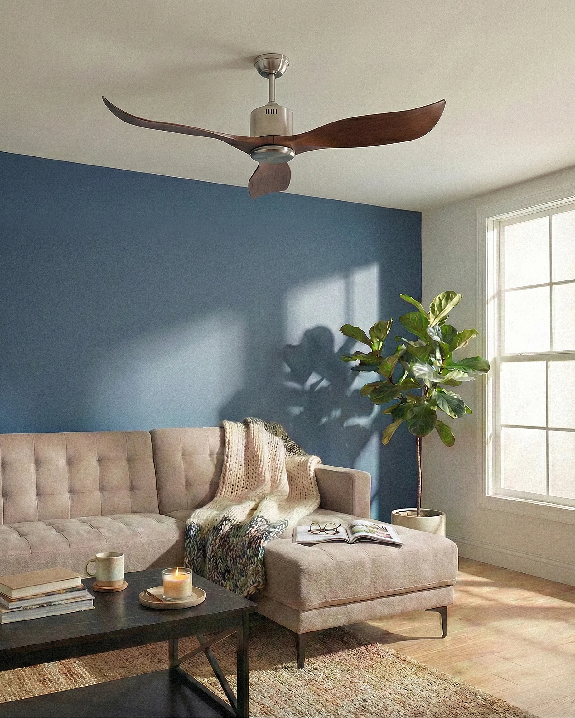Ceiling Fan ROSEAU Brown