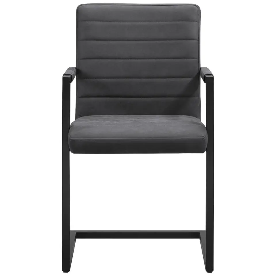 Eetkamerstoel Lizzy - met armleuningen - antraciet