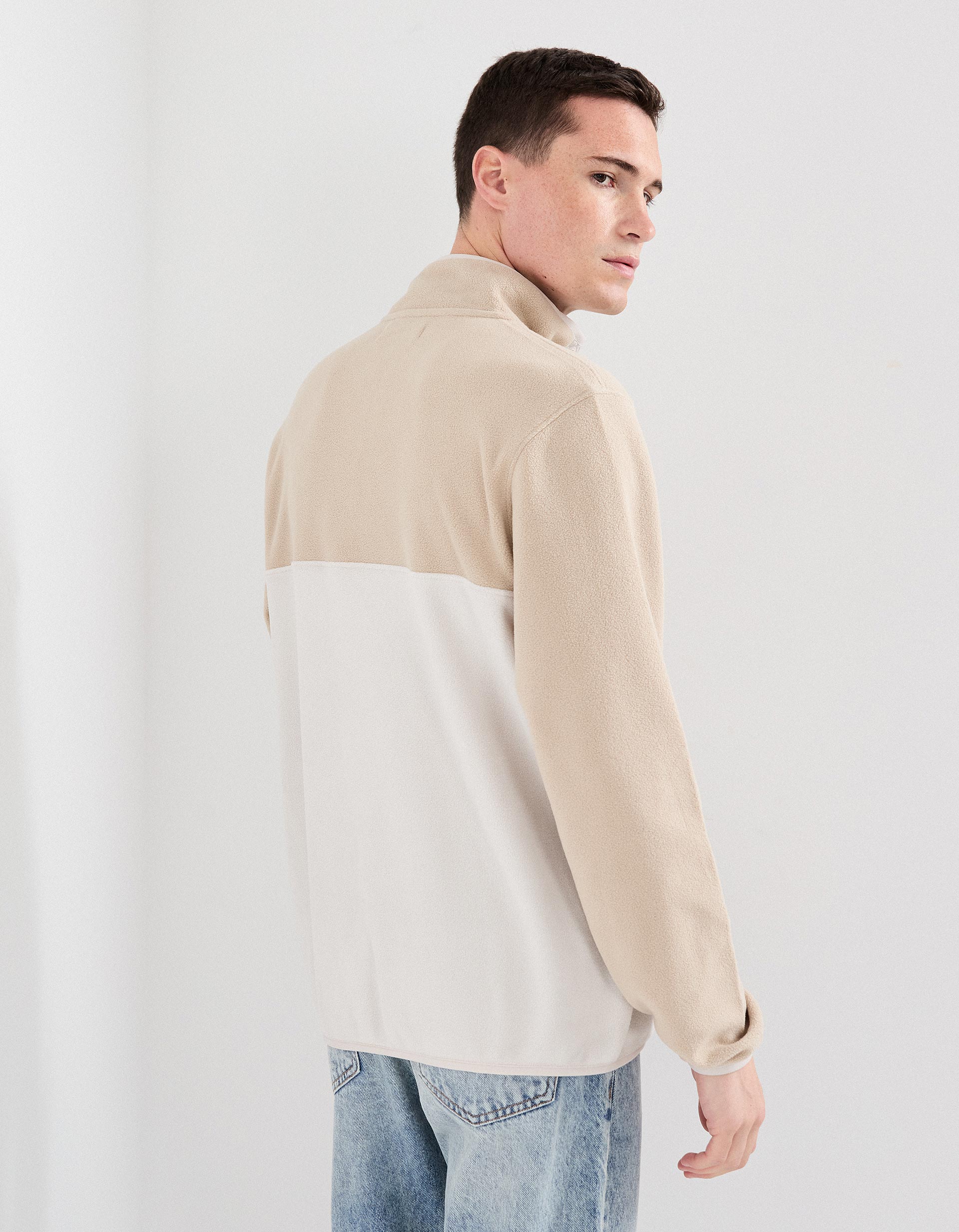 Camisola Polar, Homem, Bege