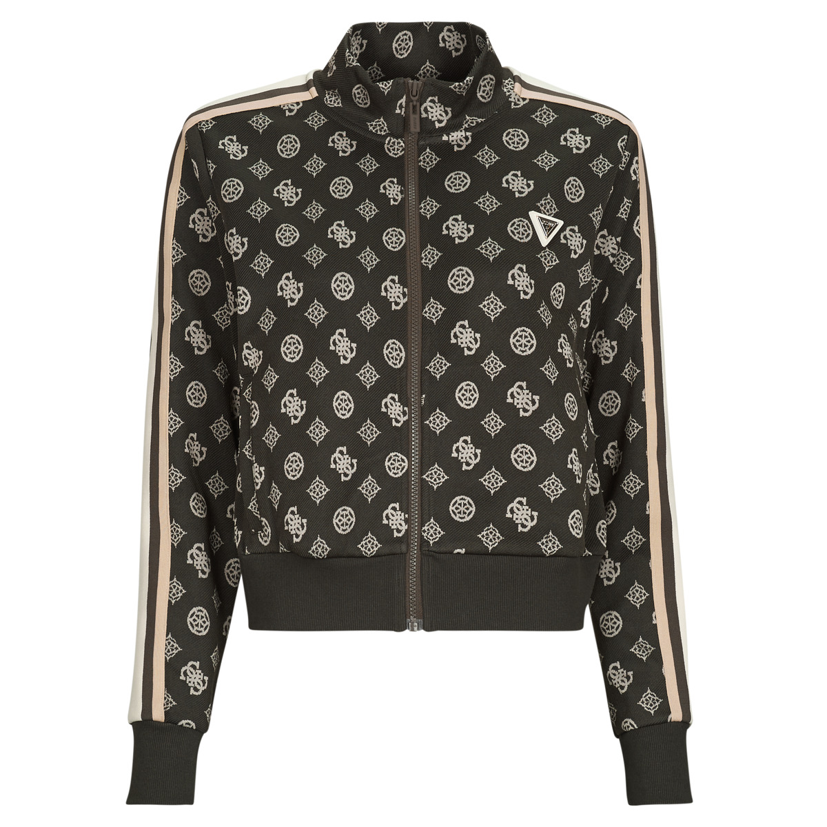 Guess - PEONY TAPED FULLZIP SWEATSHIRT - Black