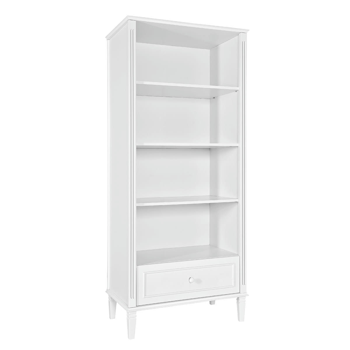 BIANKA - Bibliothèque 1 tiroir blanc