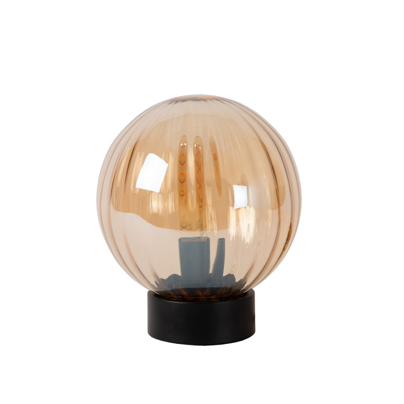 Lampe de table Monsaraz en verre ambre E27 40 W LUCIDE