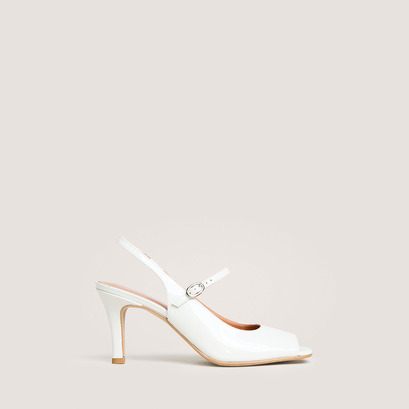 Babies slingbacks à talonsen vernis perle | DISCRET
