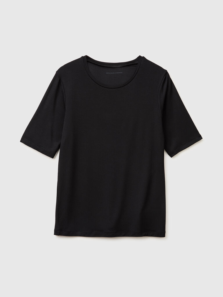 T-shirt in silk blend