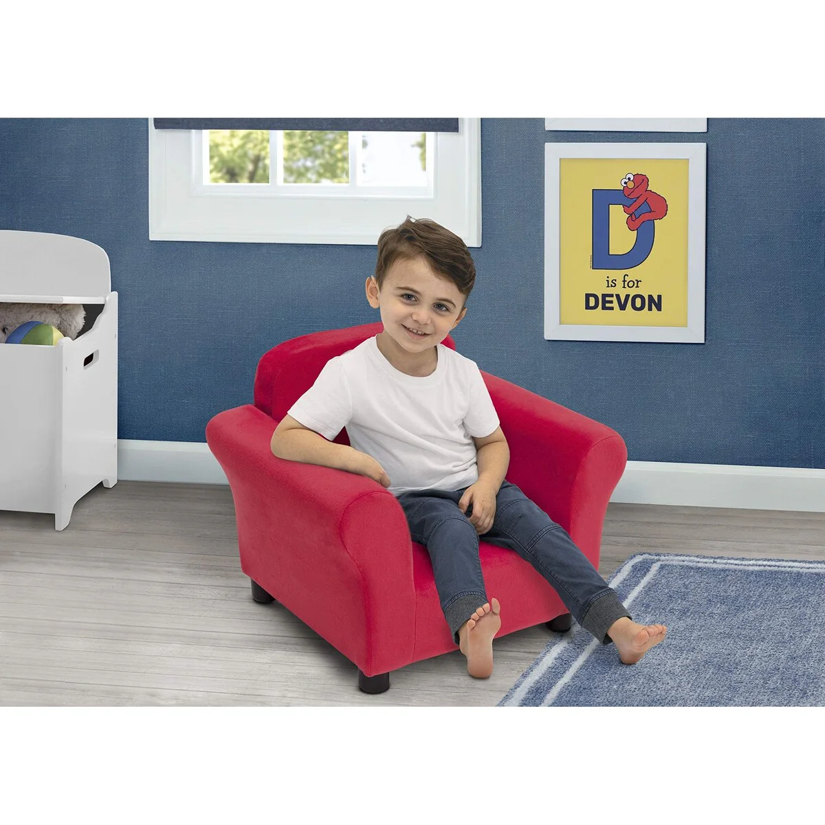 Sesame Street Elmo Upholstered Chair Red