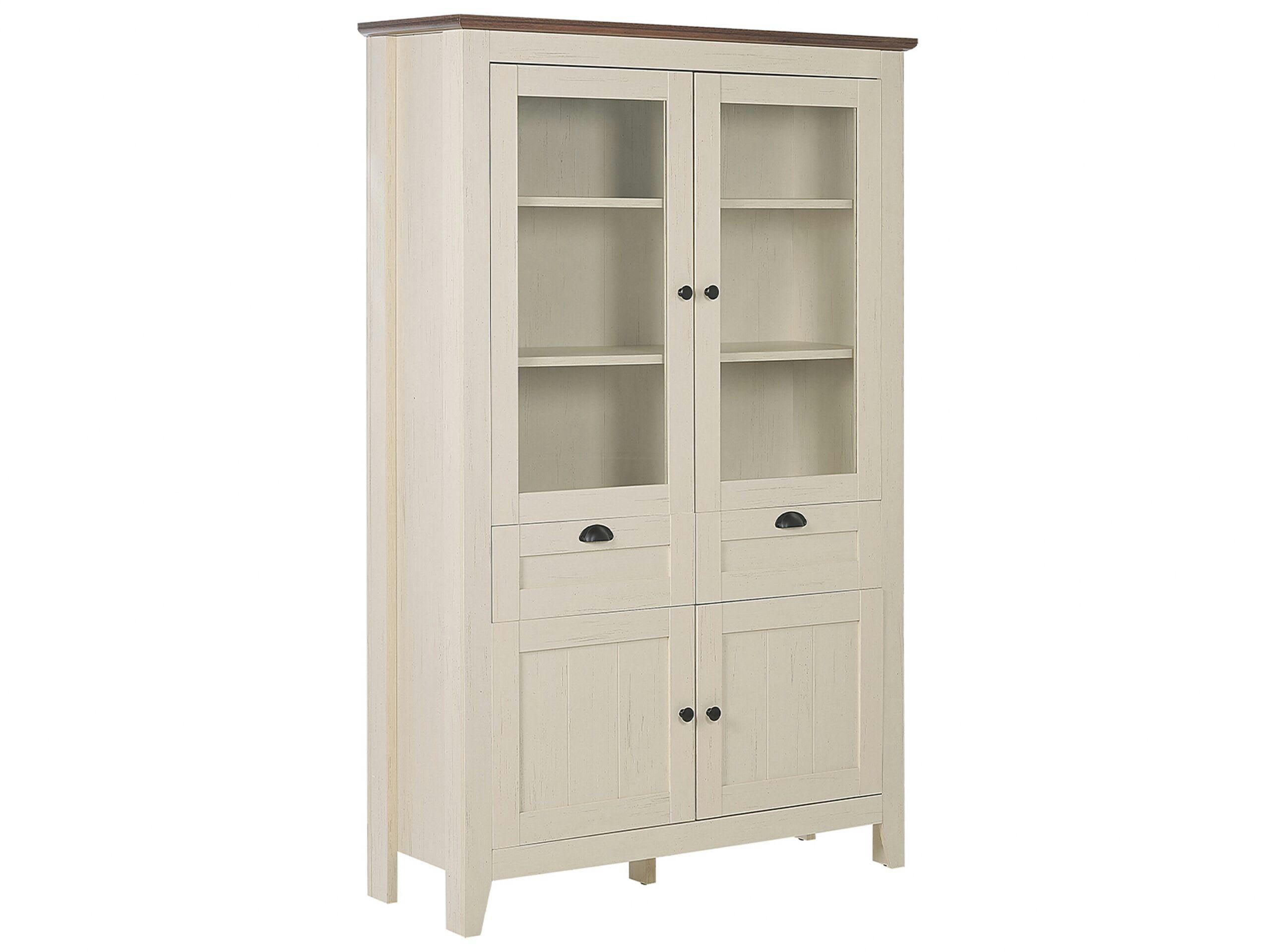 SEATLLE - Vaisselier 2 tiroirs crème